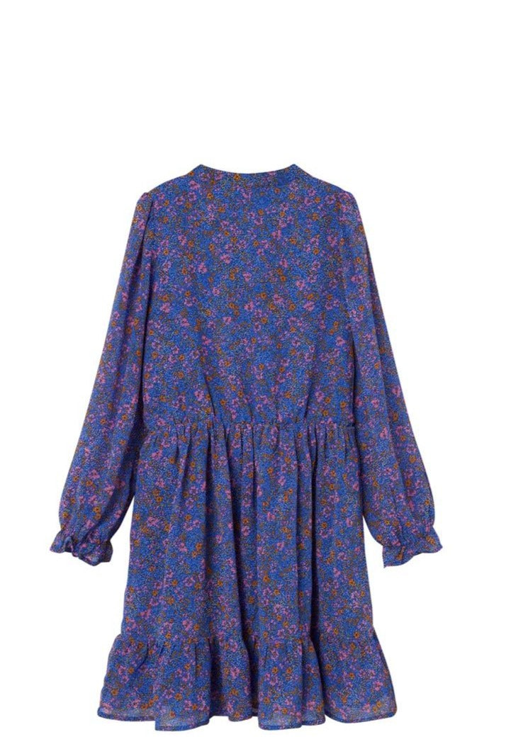 NAME IT Lasigne Long Sleeve Dress Dazzling Blue