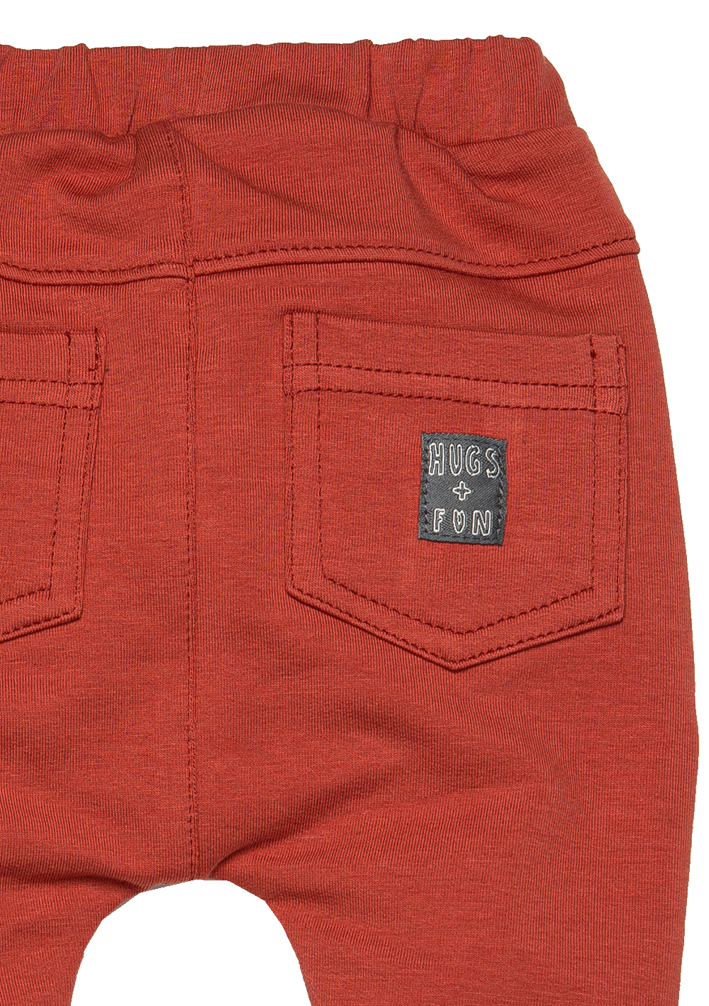 BESS jongens broek Diagonal Hot sauce