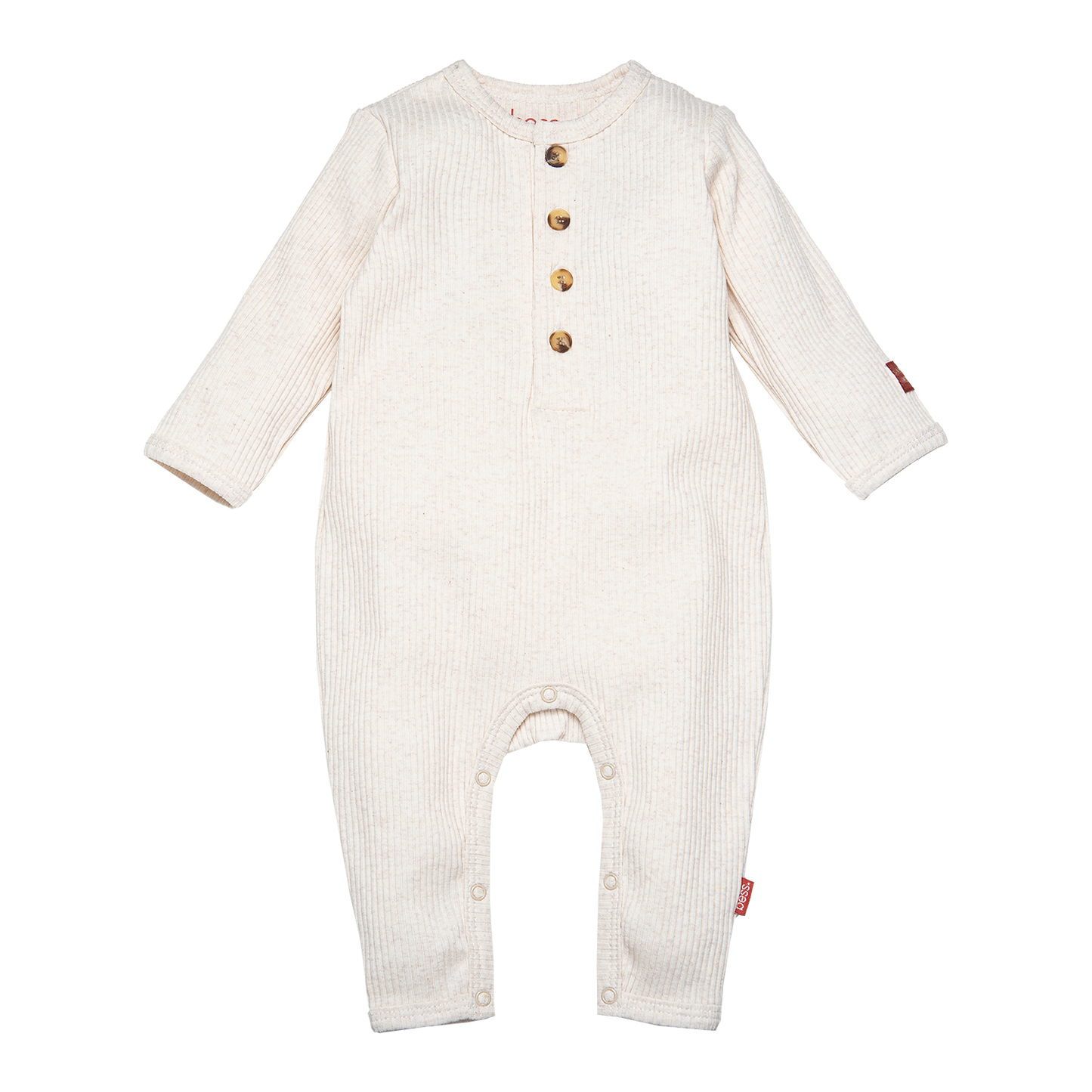 BESS jongens boxpak Henley Rib Clay