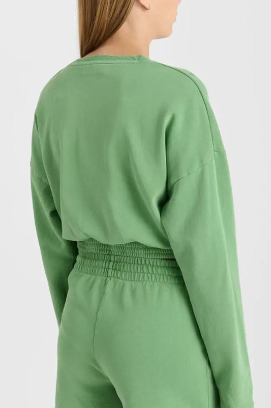 Groene Cropped Sweater – Le Temps des Cerises