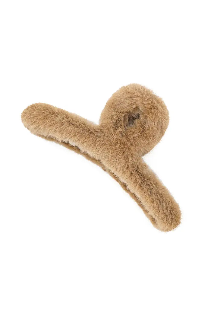 Pluche haarclip