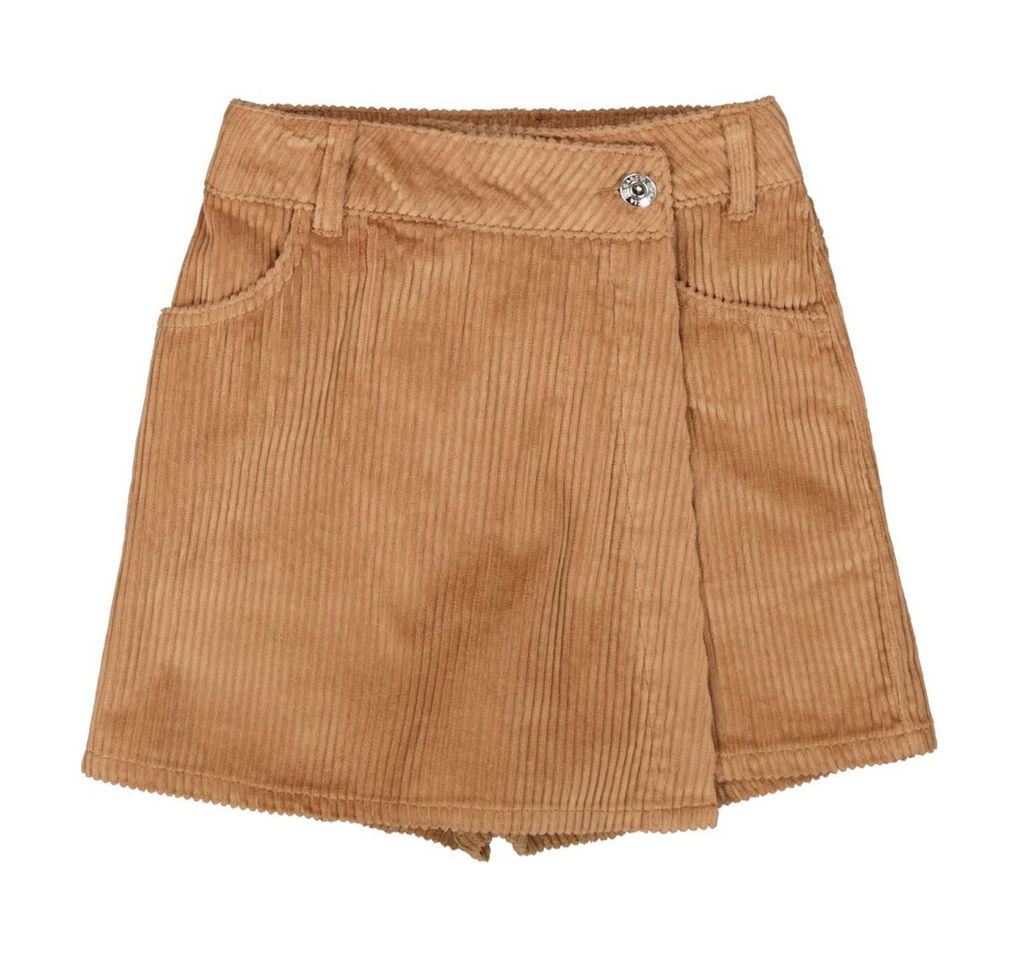 Bruine corduroy skort