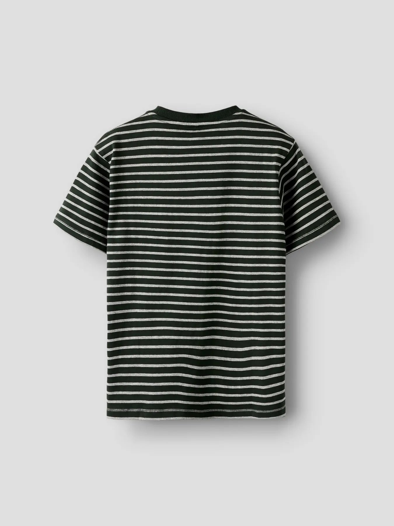 COMFY T-SHIRT DONKERGROEN GESTREEPT