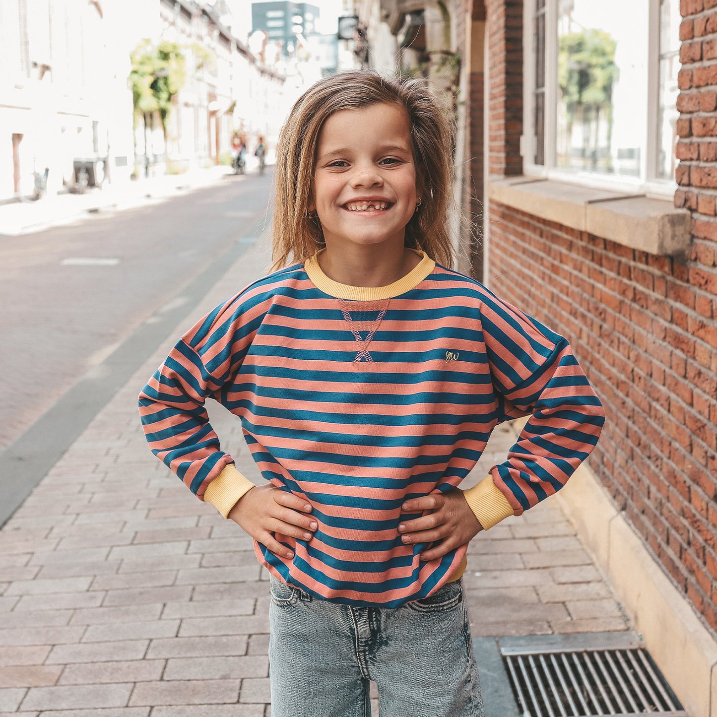 French knit sweater - gestreept Limoges