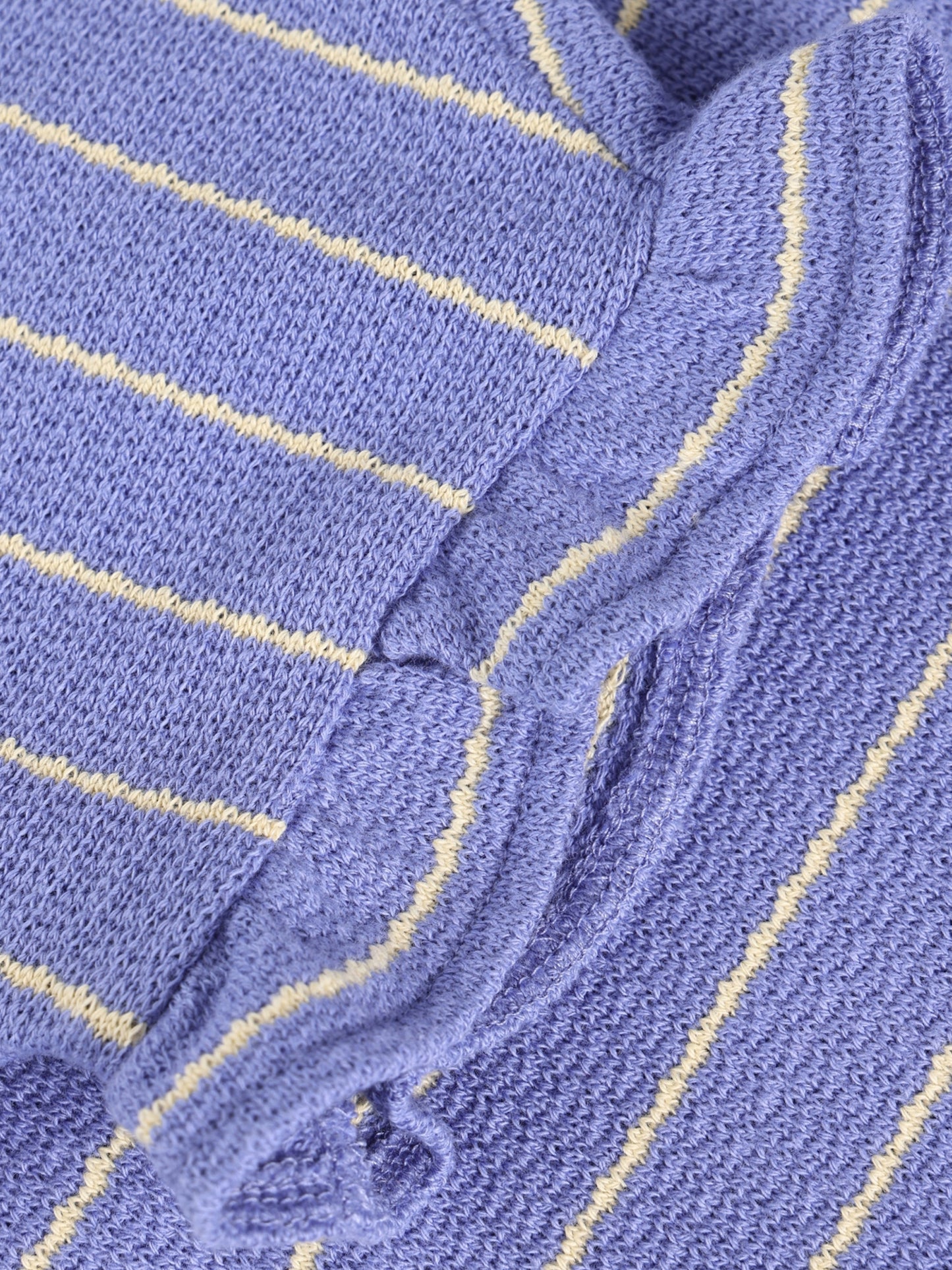 Daily7 T-shirt Striped Lolite Paars T-shirt - detail