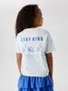 T-SHIRT BLAUW AARDBEI