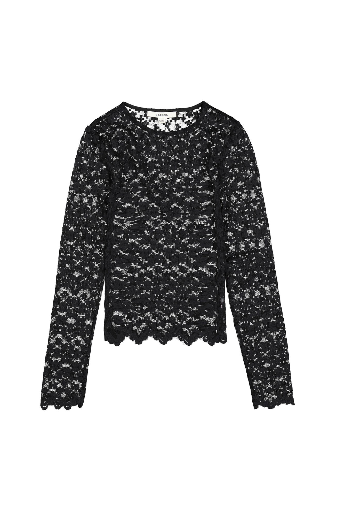 Black lace shirt Garcia