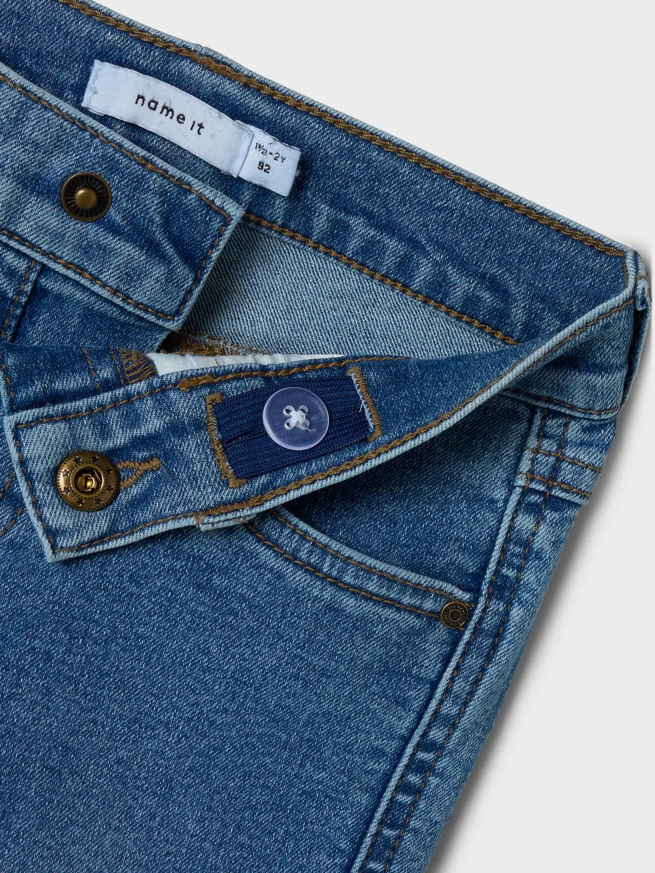 WIJDE JEANS STRETCH MEDIUM BLUE