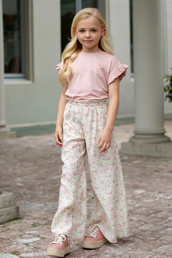 WIJDE BROEK FLOWERS
