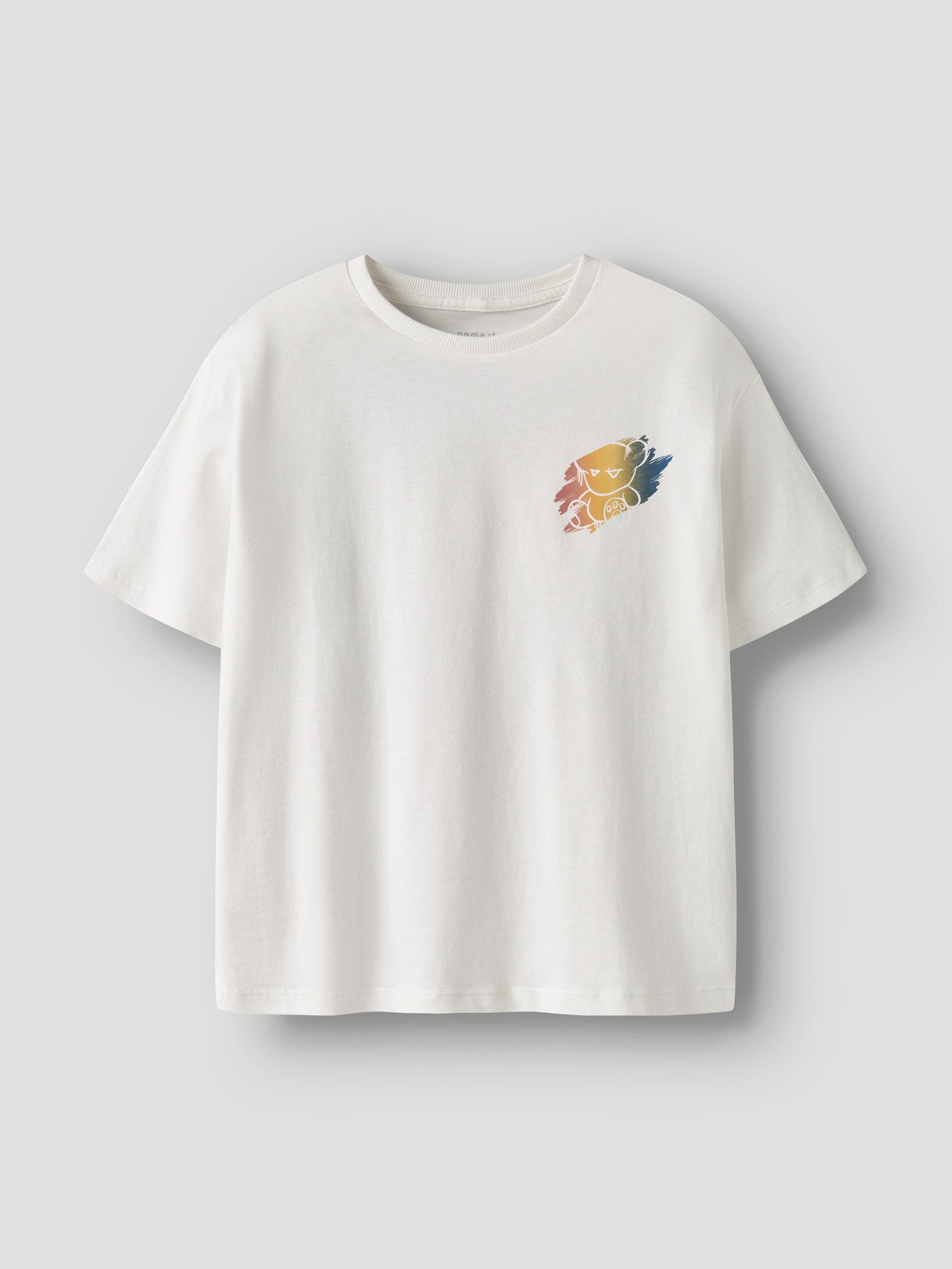 NAME IT T-shirt BYNE Cloud Dancer - Jongens Wit Shirt - voorkant
