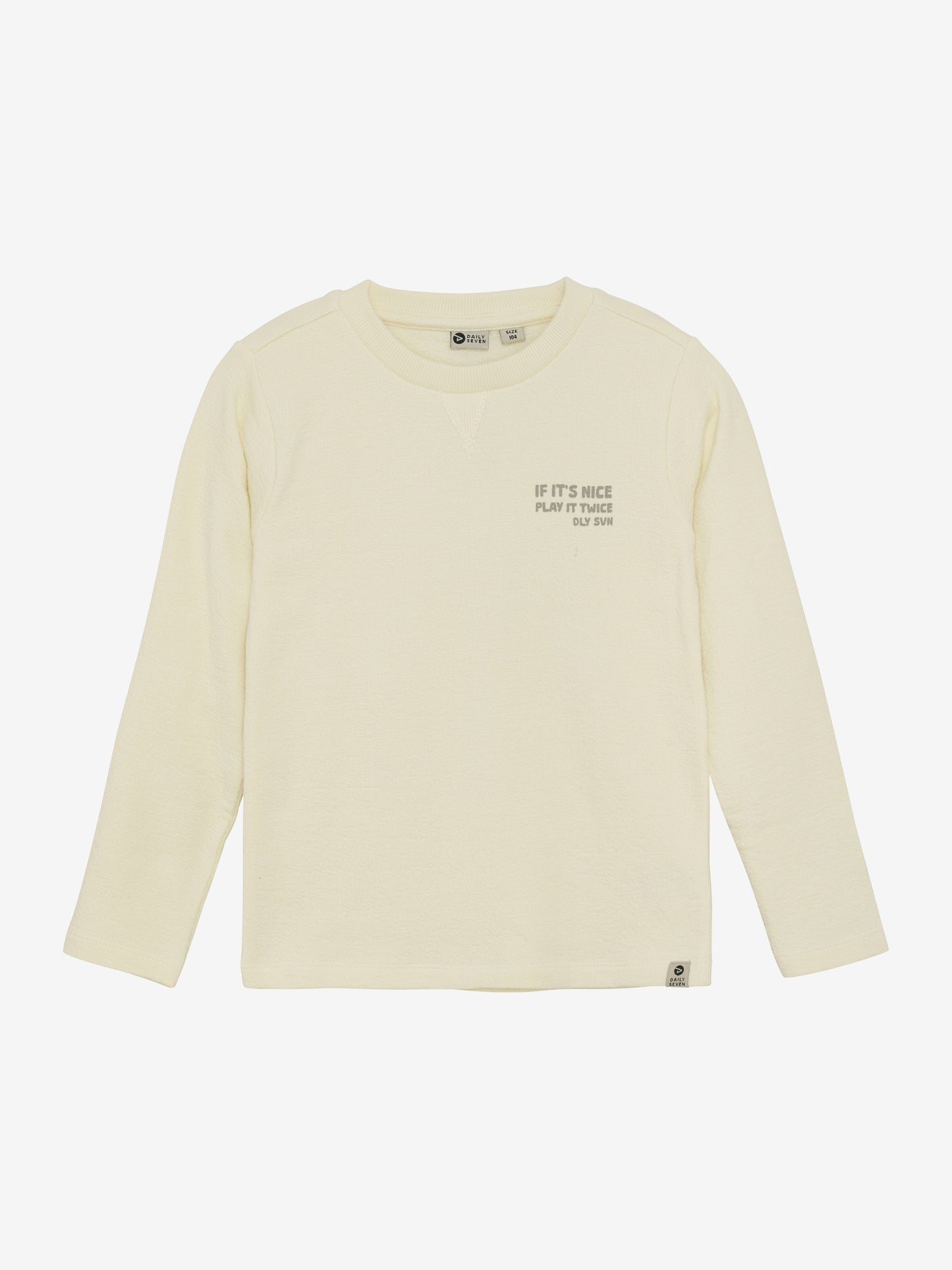 LONG SLEEVE CRÈME WITH BACKPRINT