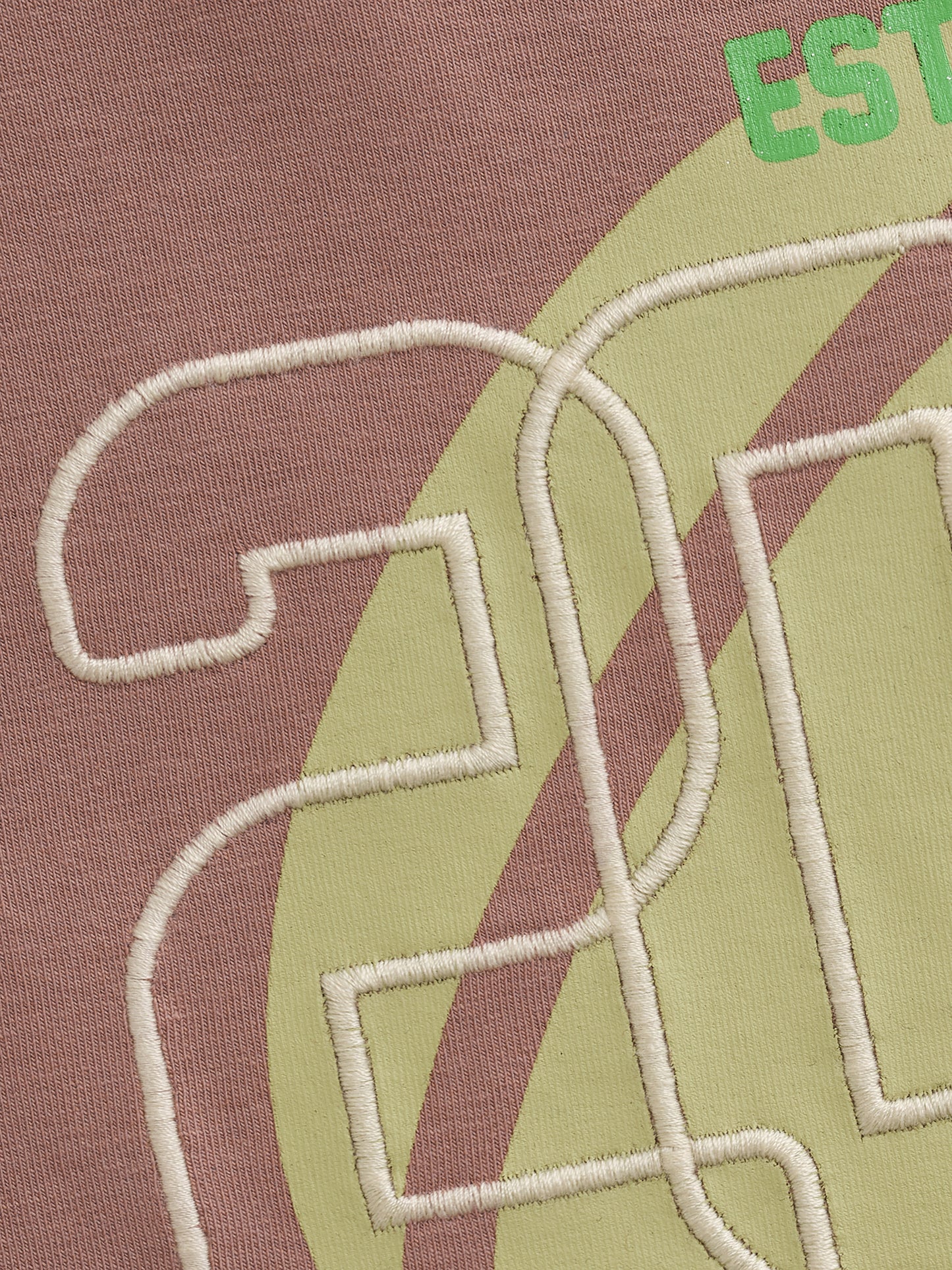 TSHIRT WITH BACKPRINT BURLWOOD