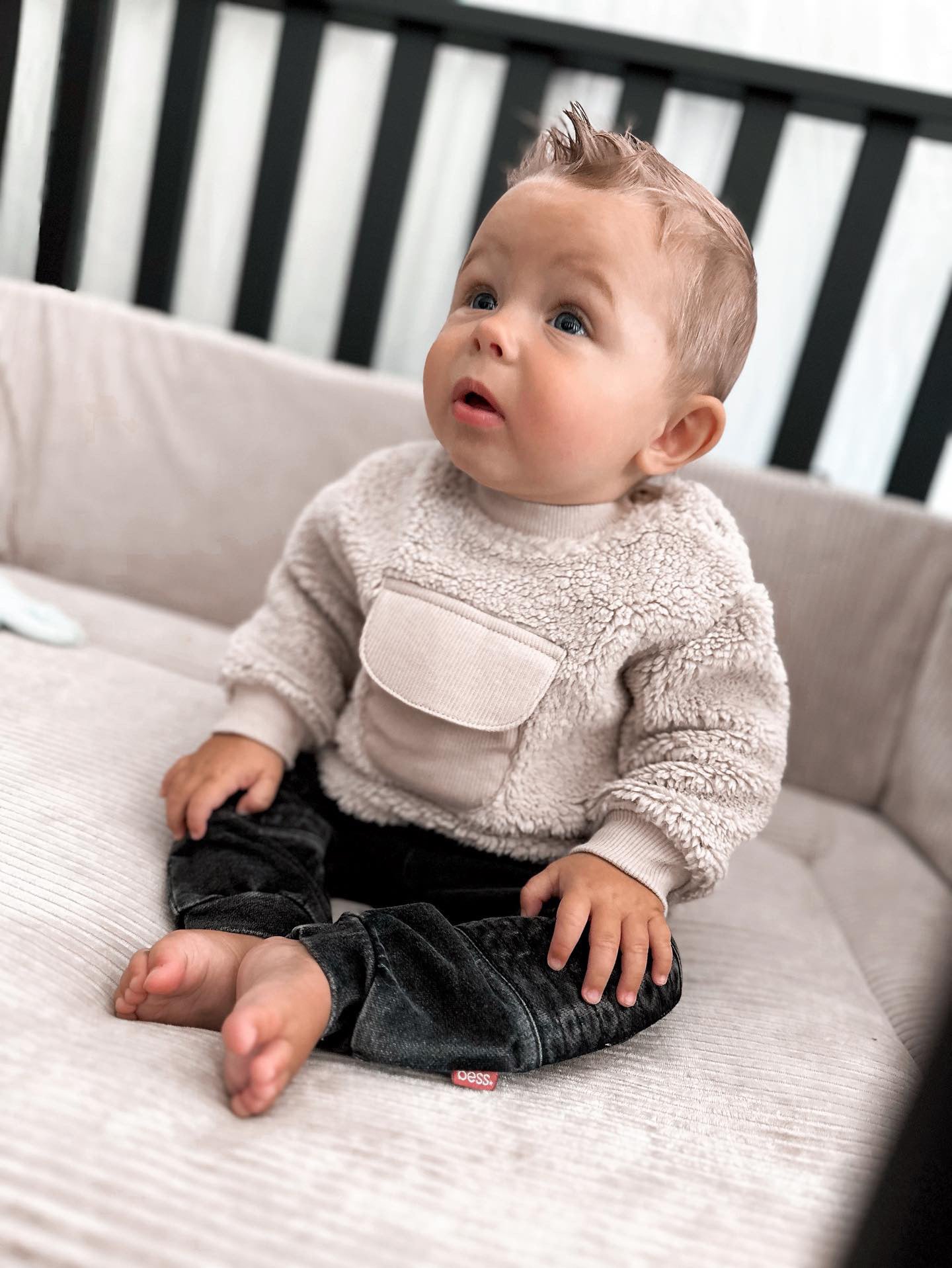 BESS jongens trui Teddy Pocket Clay