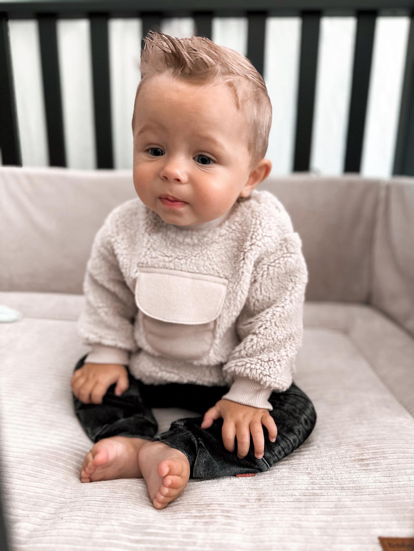BESS jongens trui Teddy Pocket Clay