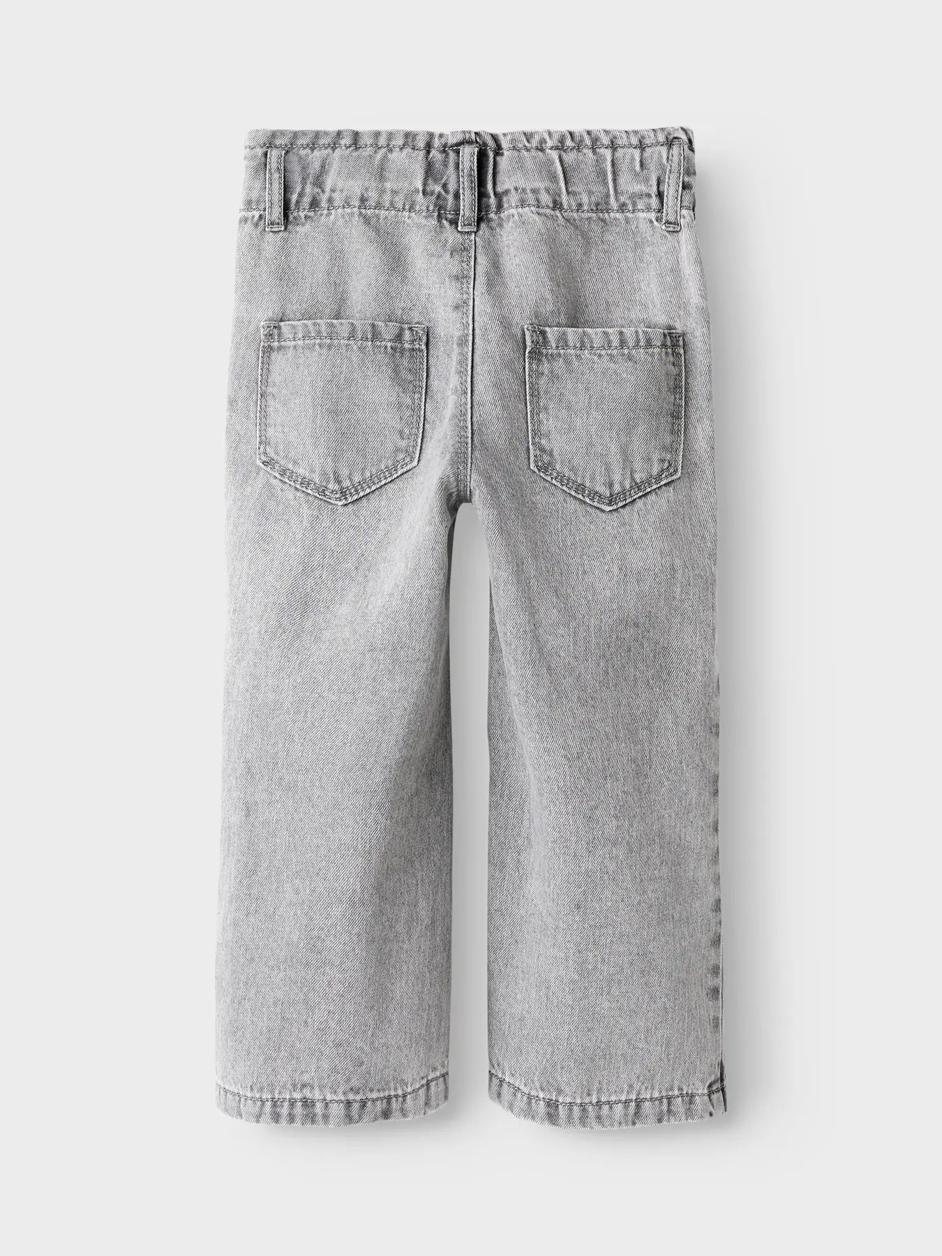 Wide fit grey denim