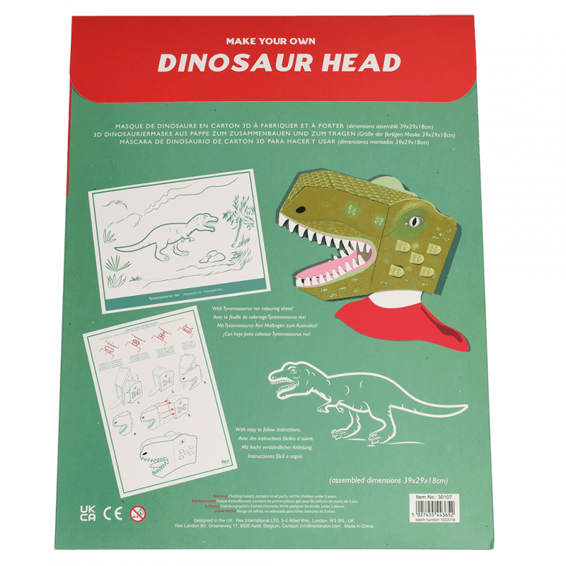 Rex London - Maak je eigen dino hoofd