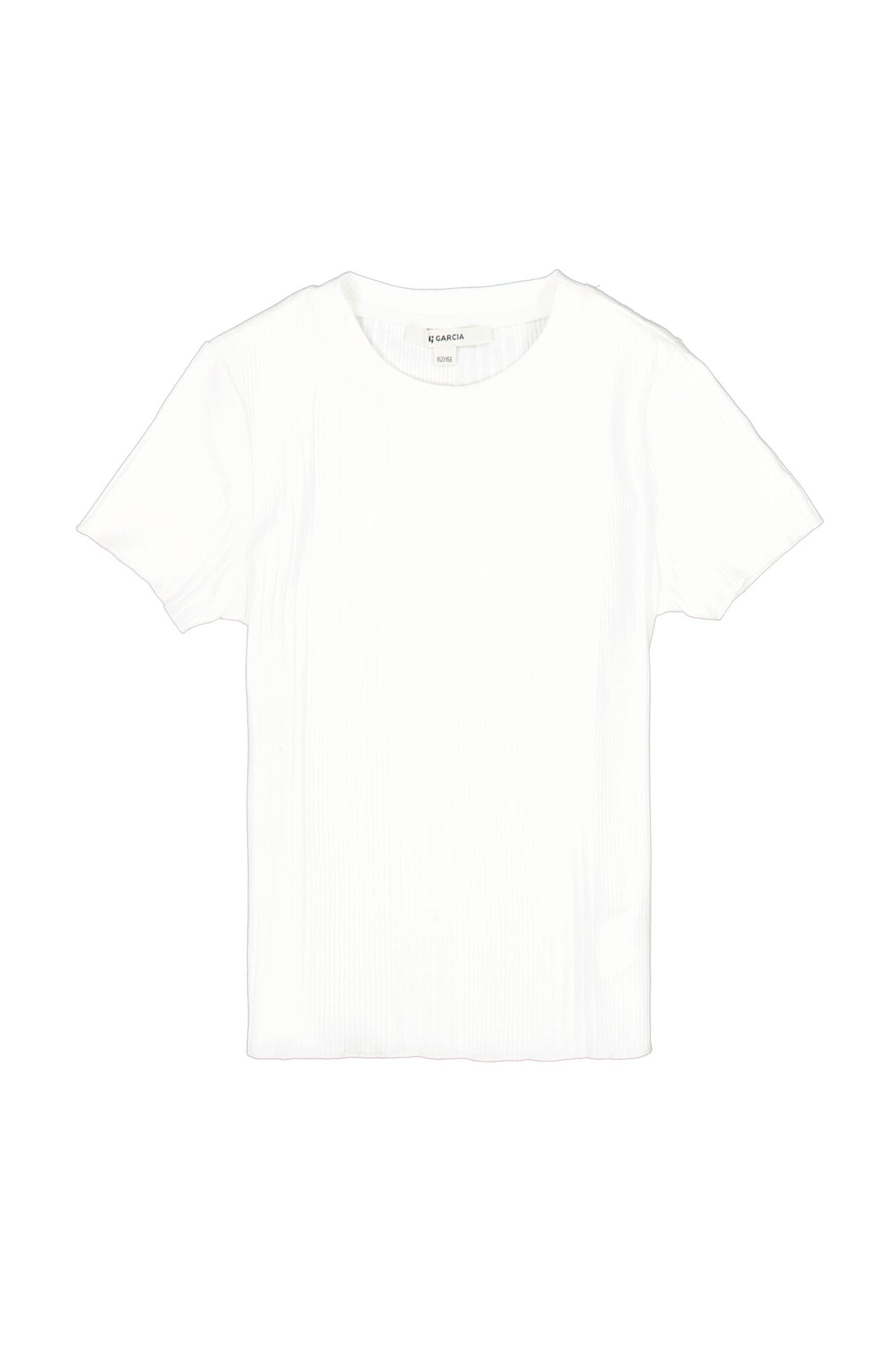 GARCIA Offwhite T-shirt Meisjes - voorkant