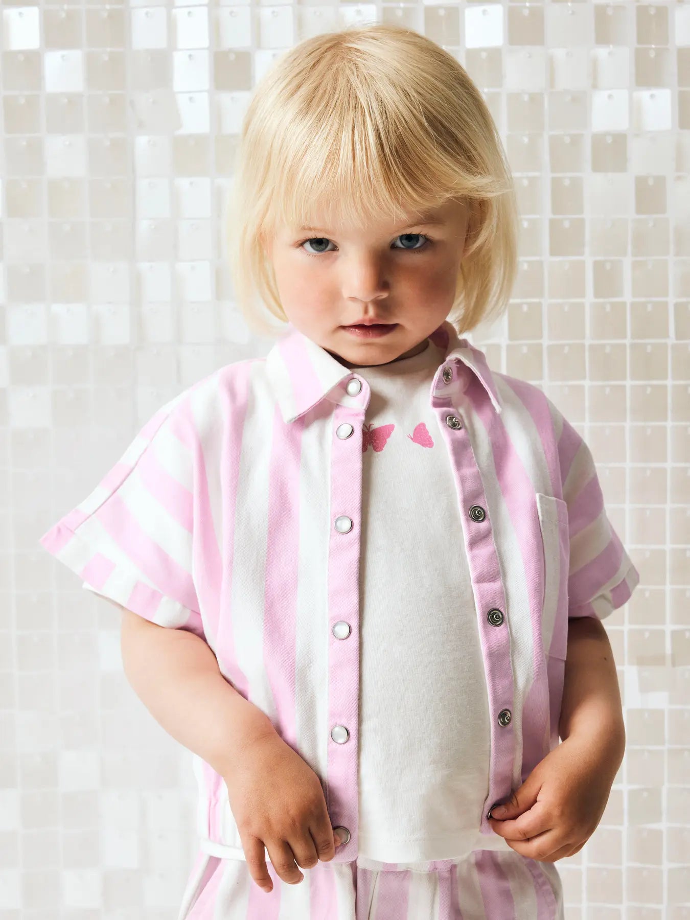 NAME IT meisjes vest roze wit gestreept - volledig overzicht