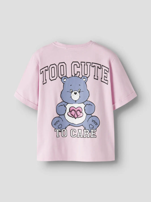 NAME IT Care Bears T-shirt Roze - achterkant