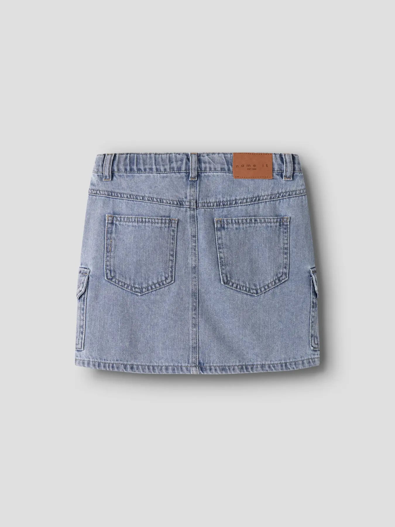 NAME IT Cargo Skirt - Denim Cargo Rok voor Meisjes