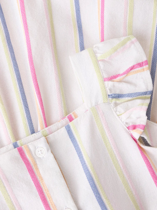 NAME IT Meisjes jurk - Strawberry Moon - detail