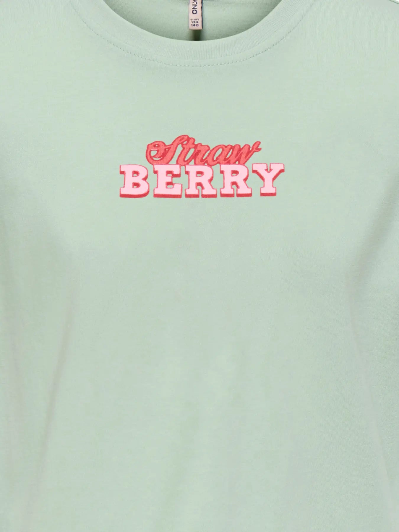 ONLY Printed Top Meisjes Aqua foam - Groen T-shirt met Print