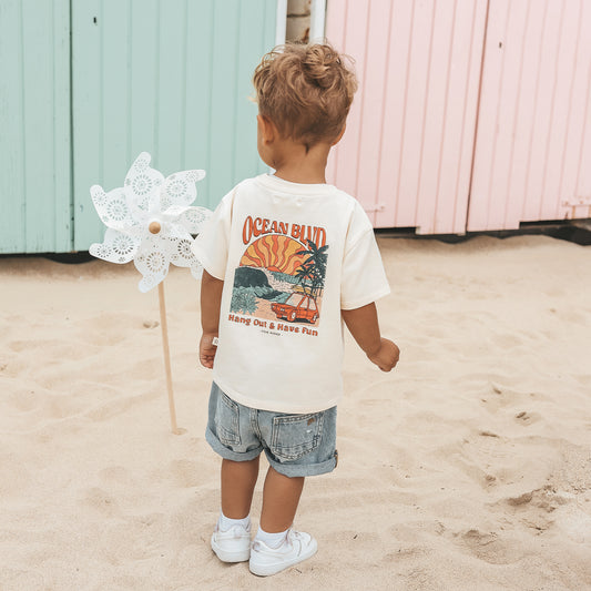 YOUR WISHES Ocean BLVD Oversized Tee