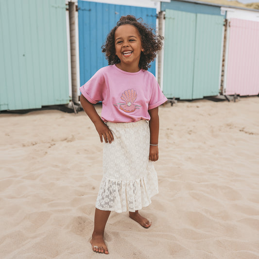 YOUR WISHES Pink Wide Tee