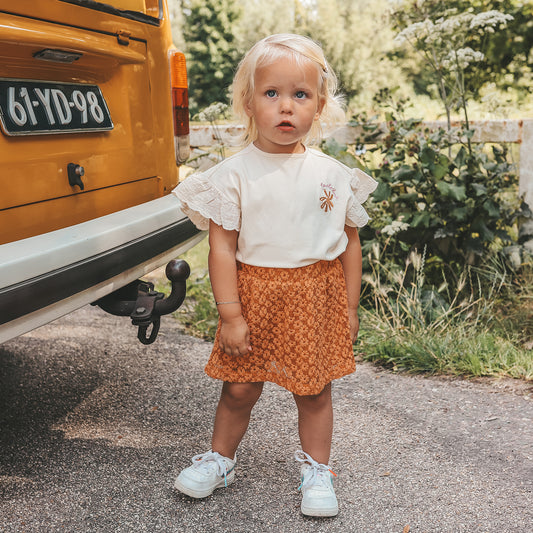 YOUR WISHES Embroided Tule Skirt - Meisjes Tule Rok met Borduursel