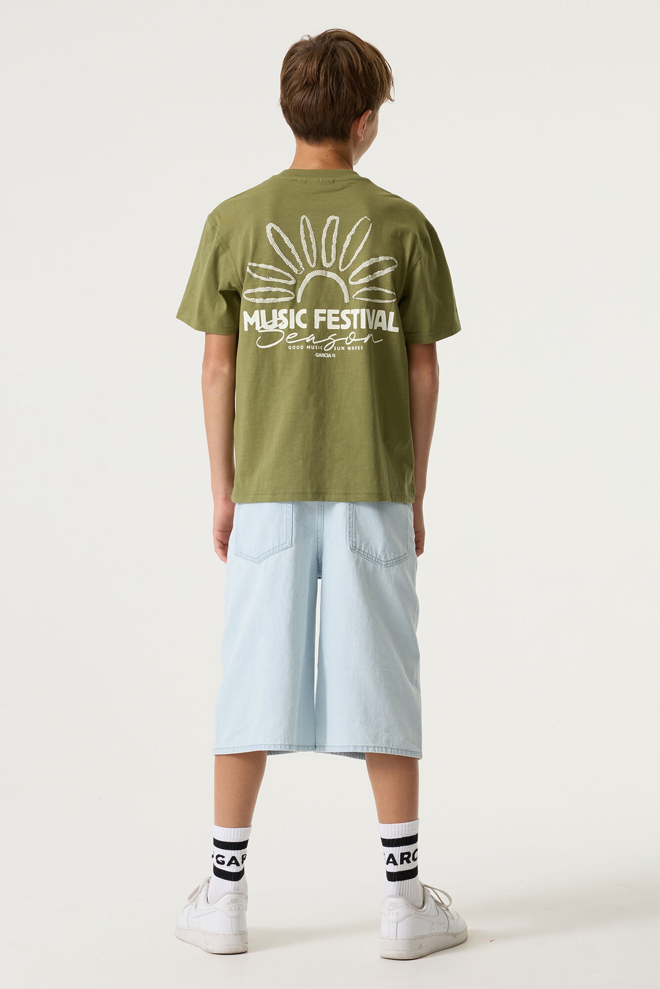 GARCIA Jongens Music Festival T-shirt met Backprint