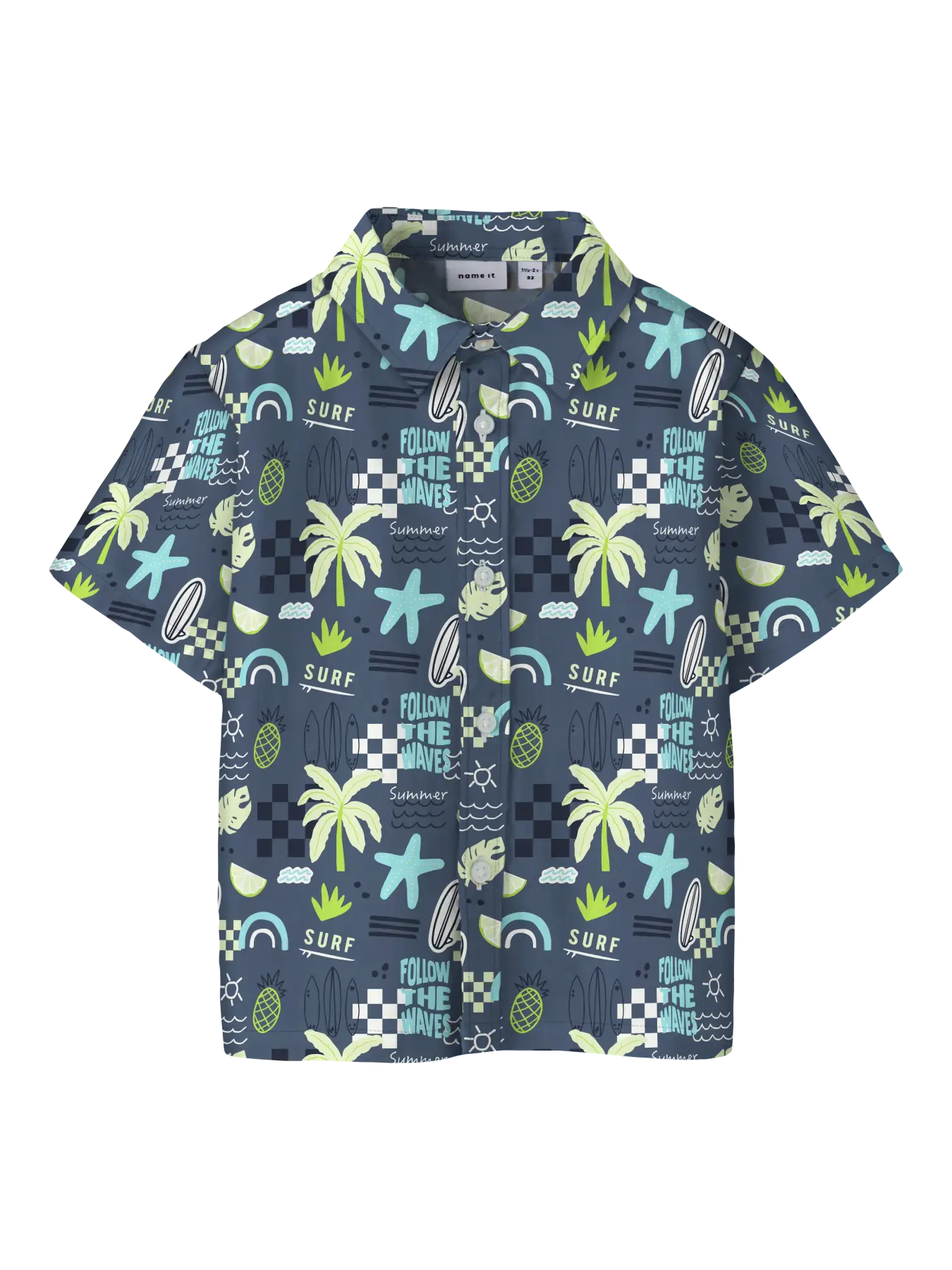 NAME IT All-Over Print Hemd Jongens