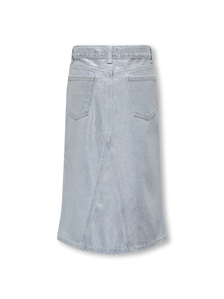LANGE JEANSROK SILVERWASH