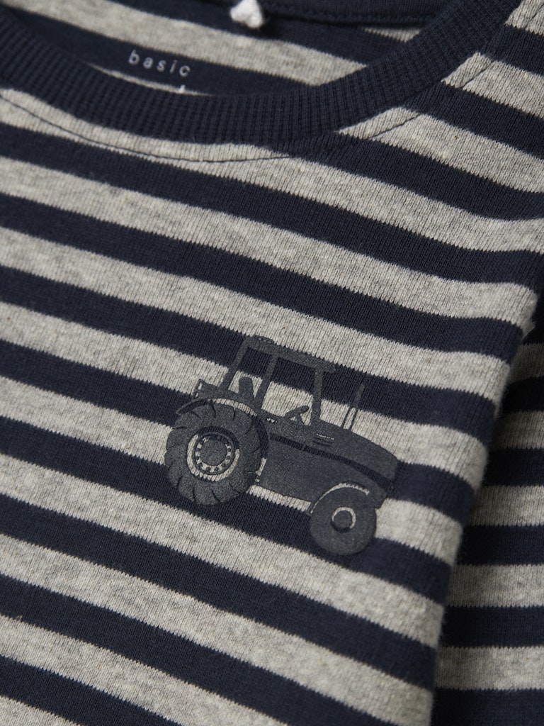 LONGSLEEVE STREPEN GRIJS