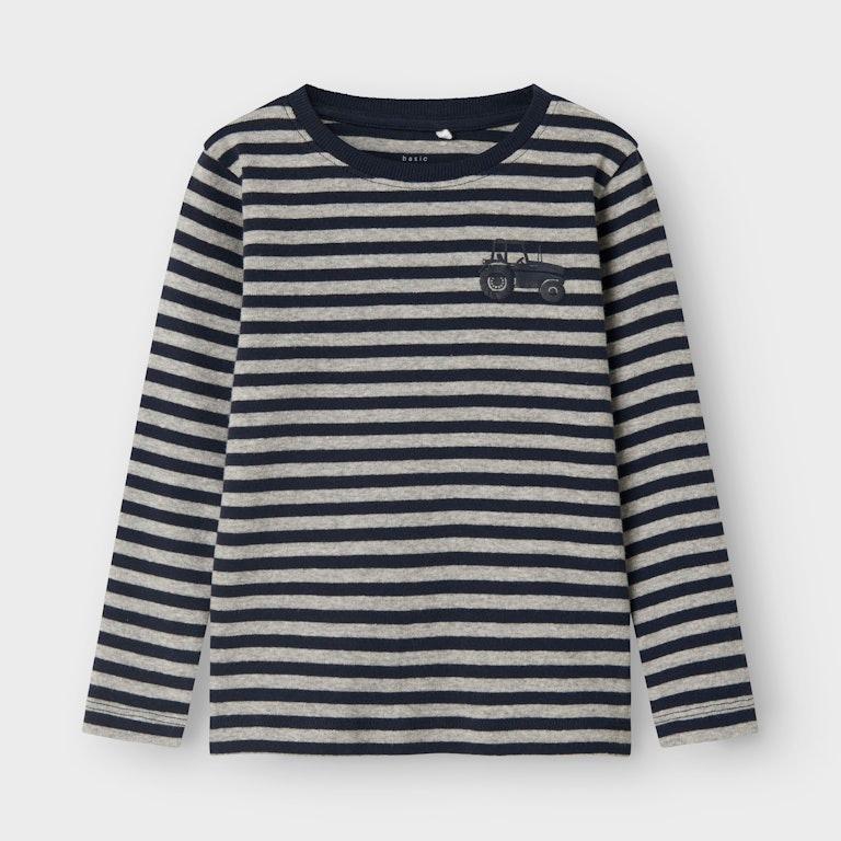 LONGSLEEVE STREPEN GRIJS