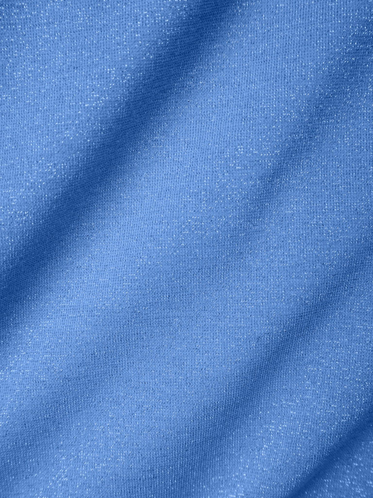 TOP MET GLITTER BLAUW