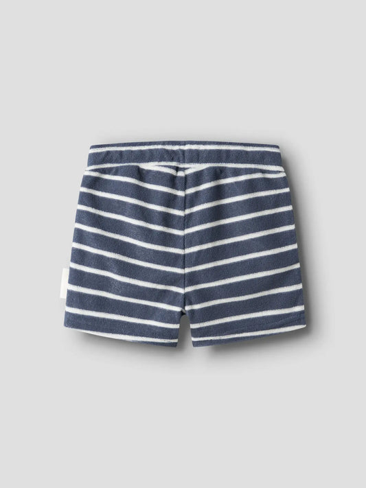Name It Terry Shorts Badstof - Blauw Jongens - achterkant