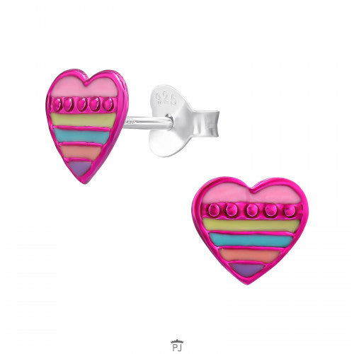 HART - 925 STERLING ZILVER OORSTEKERS