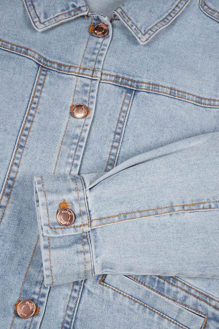 Denim Jas Licht Blauw