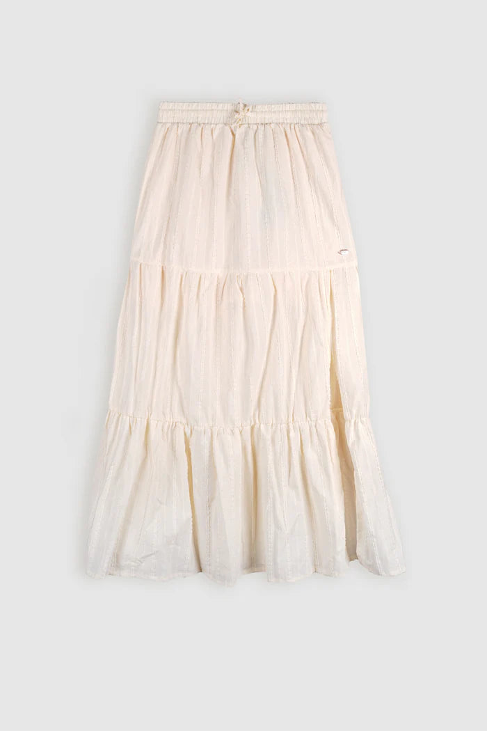 MAXI ROK MET HOGE SPLIT