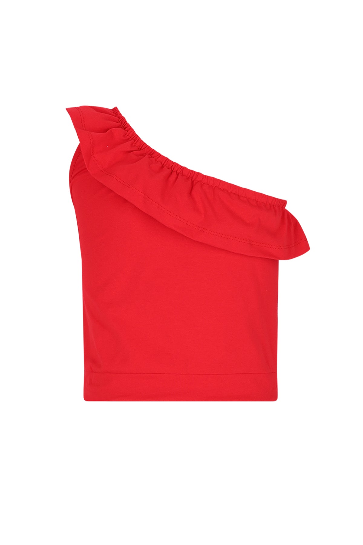 NoBell One Sleeve Top - Rood - achterkant