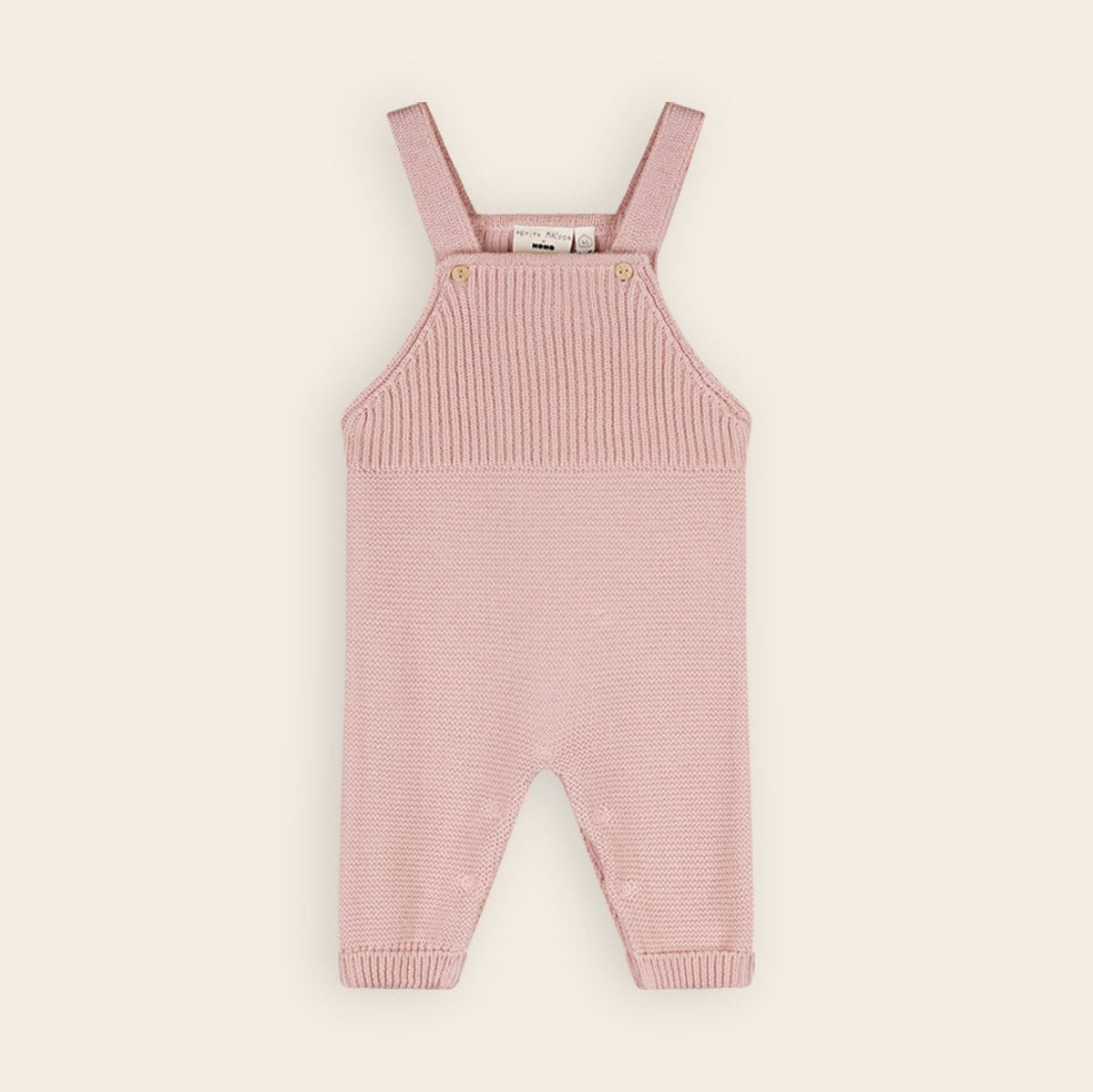 ROZE GEBREIDE SALOPETTE MEISJE