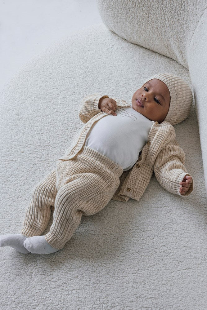 Mutsje gebreid - Beige