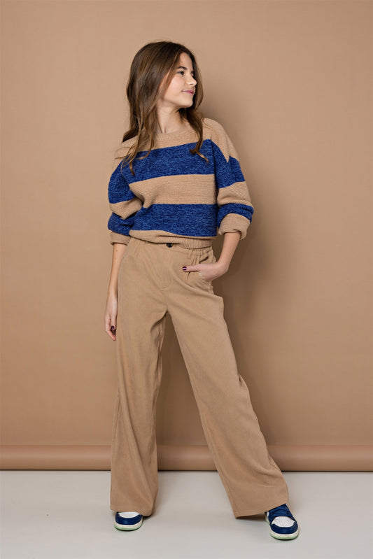 TWILL BROEK ZANDKLEUR