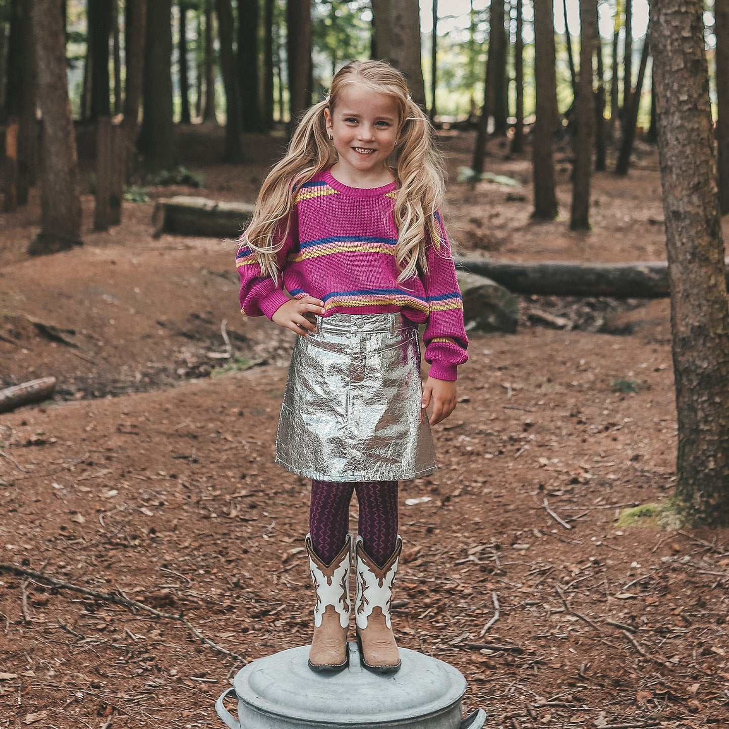 Mini Skirt | Silver