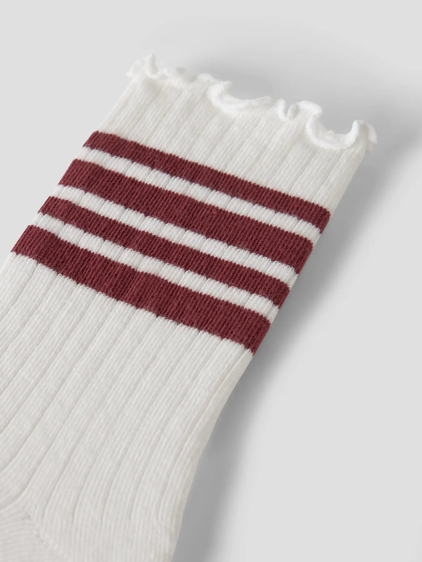 NAME IT Sille Stripe Sock - Oxblood