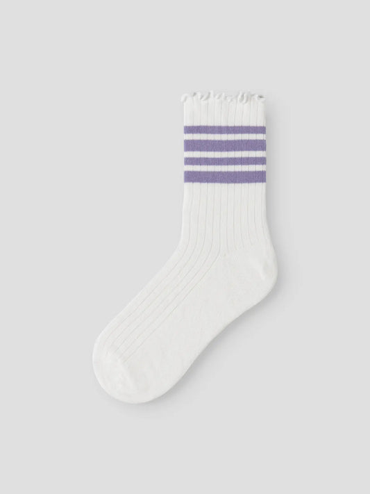 NAME IT Sille Stripe Sock - Lavender