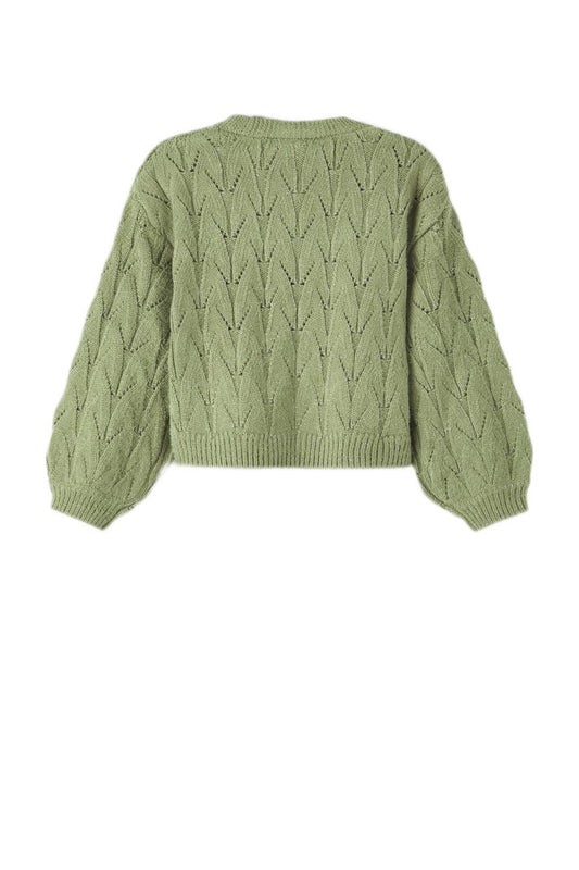 Knit trui groen