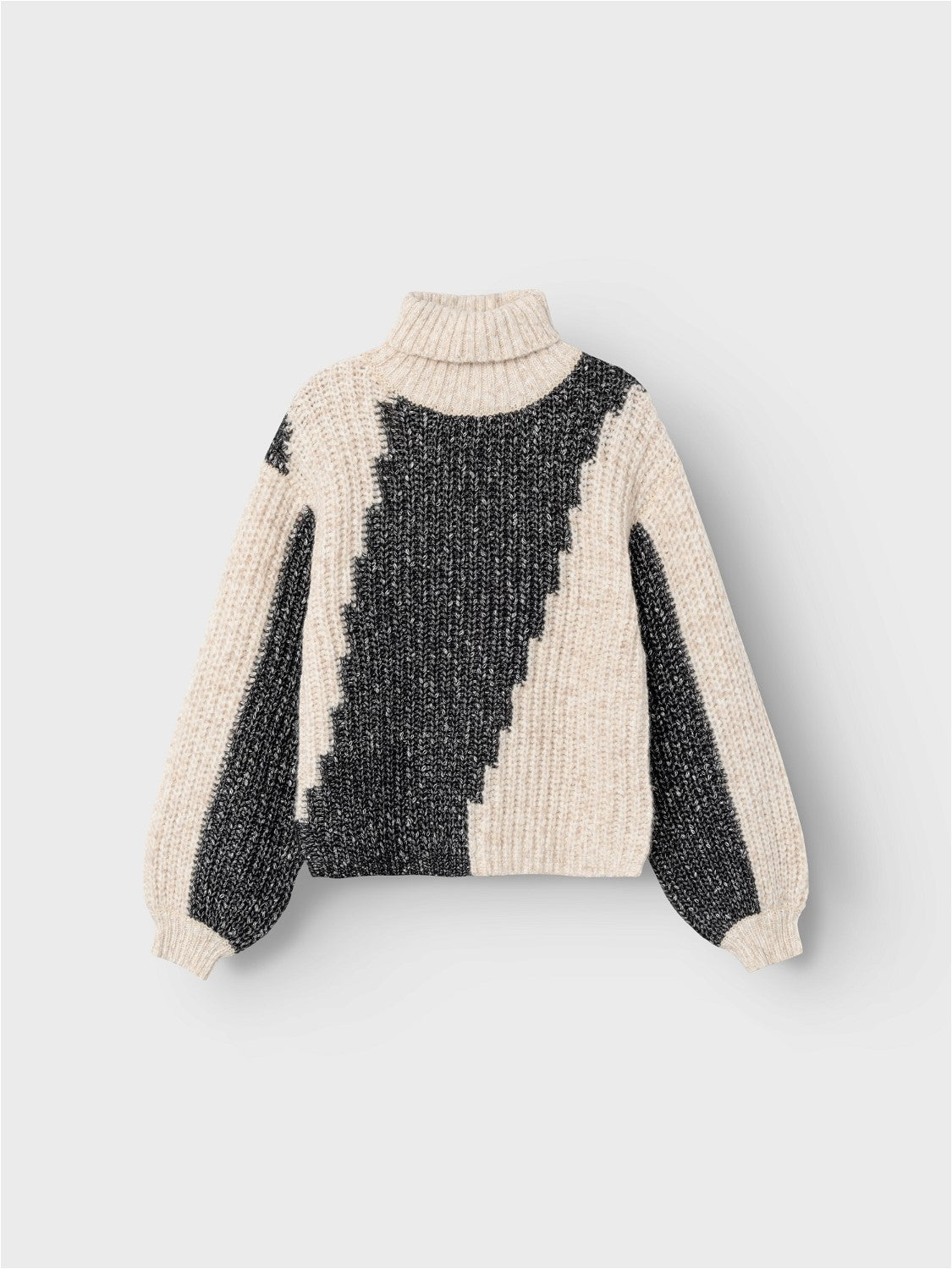 LOOSE FIT COLTRUI BEIGE/ZWART