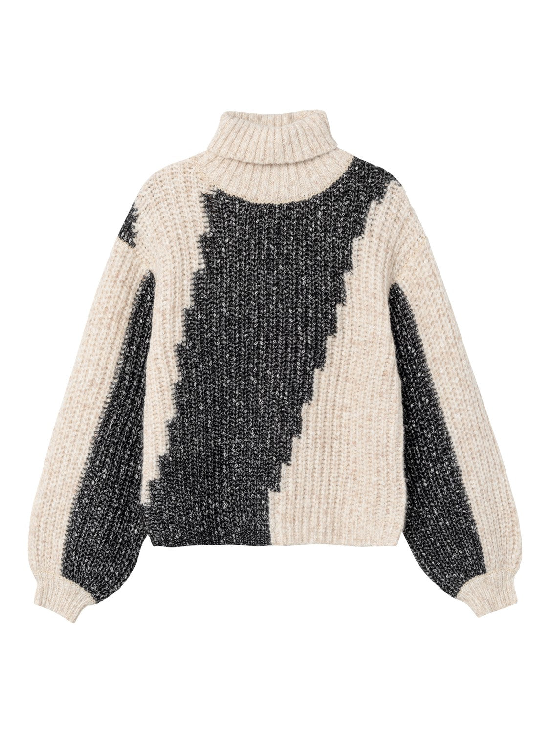 LOOSE FIT COLTRUI BEIGE/ZWART