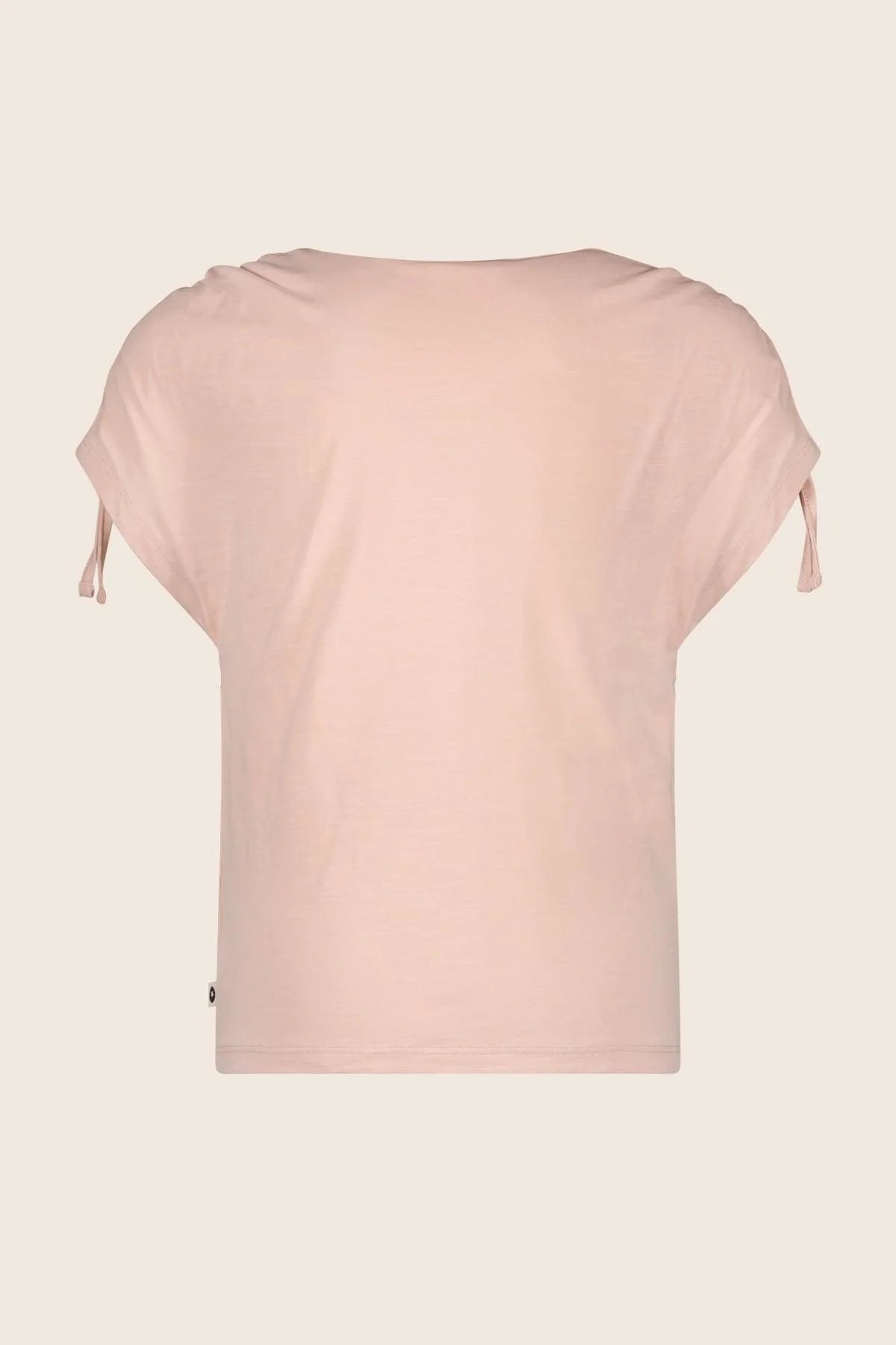 ROZE T-SHIRT MET BORDUURSEL
